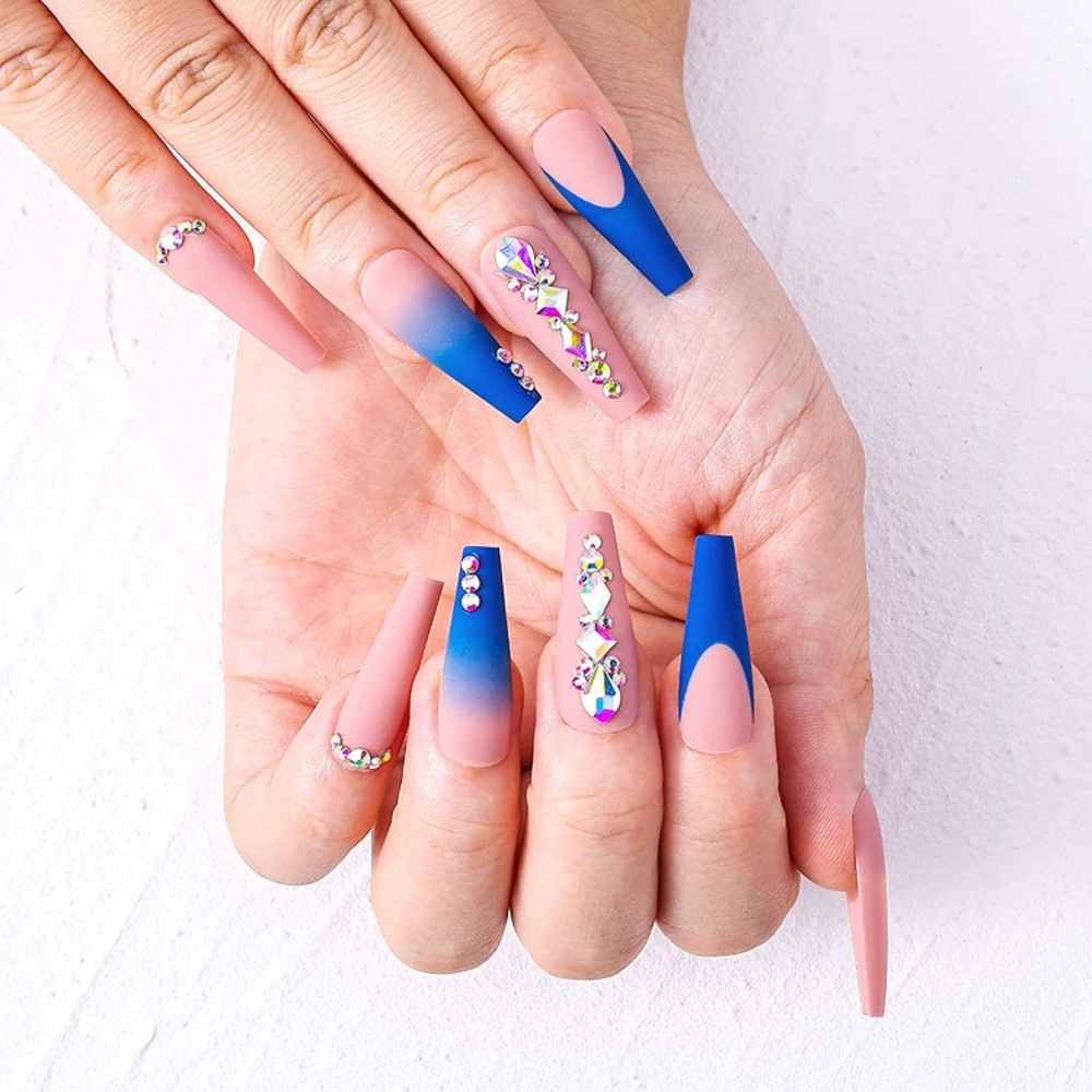 Custom xl long press on nails